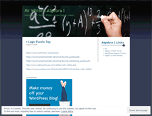 Tablet Screenshot of mrwhitealgebra1.wordpress.com