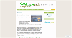 Desktop Screenshot of climatepathfund.wordpress.com