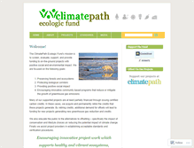 Tablet Screenshot of climatepathfund.wordpress.com