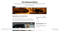 Desktop Screenshot of infrequentatheist.wordpress.com