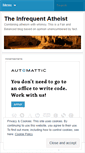 Mobile Screenshot of infrequentatheist.wordpress.com