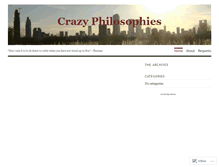 Tablet Screenshot of crazyphilosophies.wordpress.com