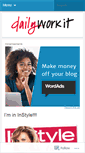 Mobile Screenshot of dailyworkit.wordpress.com