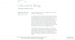 Desktop Screenshot of lklooi.wordpress.com