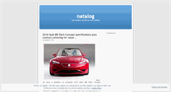 Desktop Screenshot of natalog.wordpress.com