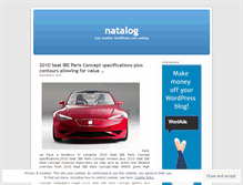 Tablet Screenshot of natalog.wordpress.com