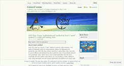 Desktop Screenshot of geekycoder.wordpress.com