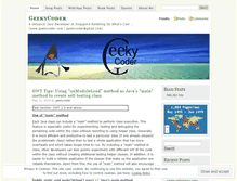 Tablet Screenshot of geekycoder.wordpress.com