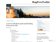 Tablet Screenshot of bugfreetechie.wordpress.com