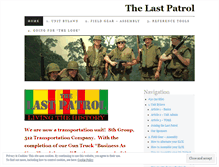 Tablet Screenshot of lastpatrol.wordpress.com