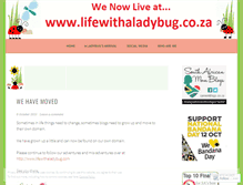 Tablet Screenshot of lifewithaladybug.wordpress.com