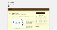 Desktop Screenshot of 4umit.wordpress.com