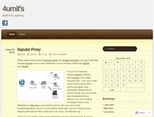 Tablet Screenshot of 4umit.wordpress.com
