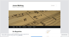 Desktop Screenshot of jonasmuething.wordpress.com