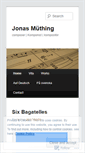 Mobile Screenshot of jonasmuething.wordpress.com
