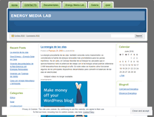 Tablet Screenshot of energymedialab.wordpress.com