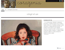 Tablet Screenshot of corazenia.wordpress.com