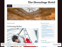 Tablet Screenshot of hermitagehotel.wordpress.com