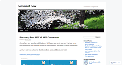 Desktop Screenshot of commentnow.wordpress.com