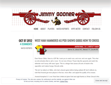 Tablet Screenshot of jimmygooner.wordpress.com