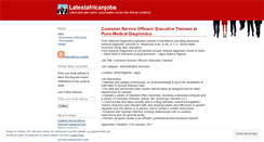 Desktop Screenshot of latestafricanjobs.wordpress.com