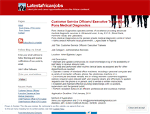 Tablet Screenshot of latestafricanjobs.wordpress.com