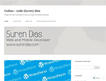 Tablet Screenshot of codias.wordpress.com