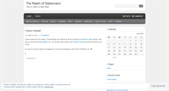 Desktop Screenshot of dobermann.wordpress.com