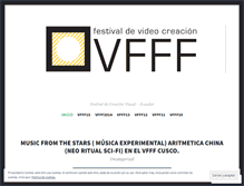 Tablet Screenshot of festivaldevideoartevfff.wordpress.com