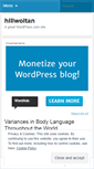Mobile Screenshot of hillwoltan.wordpress.com