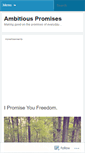Mobile Screenshot of ambitiouspromises.wordpress.com