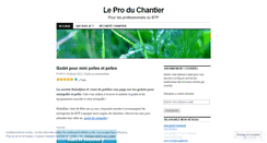 Desktop Screenshot of btpchantier.wordpress.com