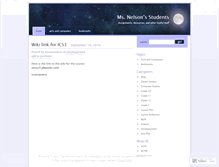 Tablet Screenshot of msnelson.wordpress.com