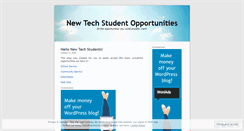 Desktop Screenshot of newtechhighstudent.wordpress.com