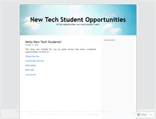 Tablet Screenshot of newtechhighstudent.wordpress.com