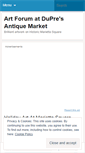 Mobile Screenshot of dupresartforum.wordpress.com