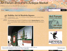 Tablet Screenshot of dupresartforum.wordpress.com