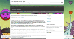 Desktop Screenshot of notanothermusicblog.wordpress.com