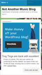Mobile Screenshot of notanothermusicblog.wordpress.com