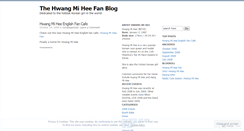 Desktop Screenshot of hwangmihee.wordpress.com