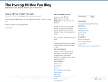 Tablet Screenshot of hwangmihee.wordpress.com