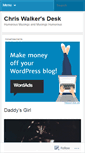 Mobile Screenshot of chriswalkersdesk.wordpress.com