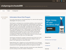 Tablet Screenshot of clubpenguincheats009.wordpress.com