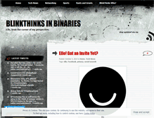 Tablet Screenshot of blinkthinks.wordpress.com