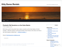 Tablet Screenshot of kittydunesrent.wordpress.com