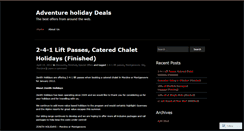 Desktop Screenshot of adventureholidaydeals.wordpress.com