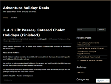 Tablet Screenshot of adventureholidaydeals.wordpress.com