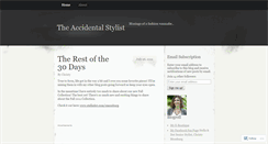 Desktop Screenshot of accidentalstylist.wordpress.com