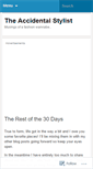 Mobile Screenshot of accidentalstylist.wordpress.com