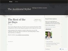 Tablet Screenshot of accidentalstylist.wordpress.com